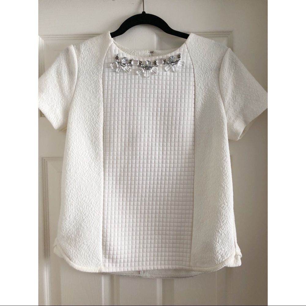 Ann Taylor White Blouse Size Small